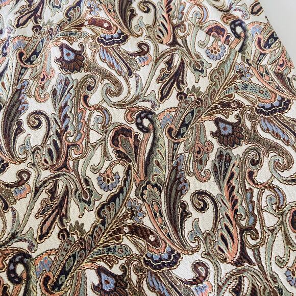 Zara Damask Paisley Print Sleeveless Dress Size S Small - Picture 3 of 8